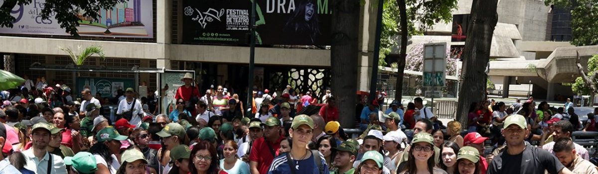 Trabajadores del Mppdme marcharon en apoyo al presidente Nicolás Maduro