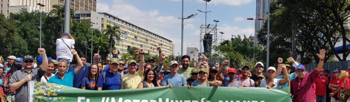 Trabajadores mineros conmemoraron los 20 años de la Revolución Bolivariana