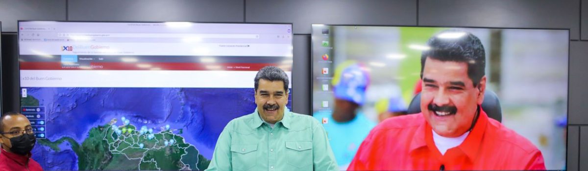 Pdte. Maduro visitó puesto de Comando del 1×10