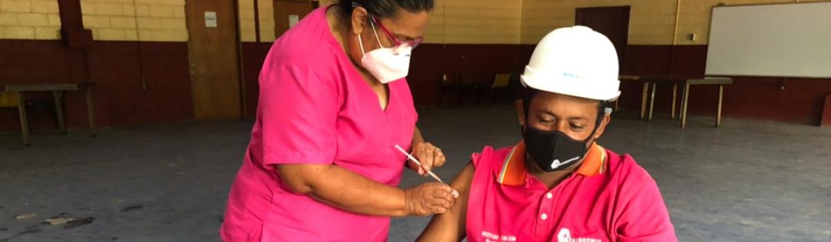 Realizada Jornada de inmunización para el personal de Mina Paso Diablo