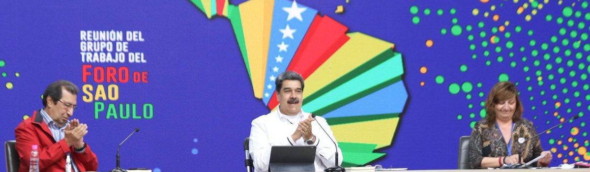 Presidente Nicolás Maduro: En las peores circunstancias que nos ha tocado vivir, los venezolanos siempre hemos contado con la solidaridad y el apoyo de los movimientos sociales y del Foro de São Paulo