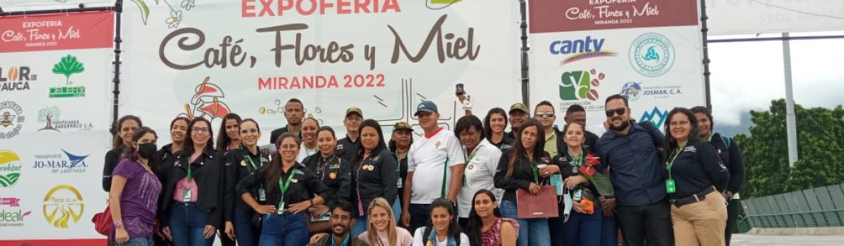 Fuerza laboral minera visitó la Expoferia Café, Flores y Miel Miranda 2022