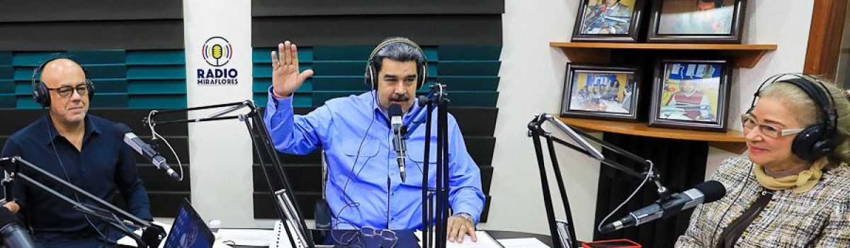 Presidente Maduro habla desde el programa radial “La Hora de la Salsa y La Alegría”