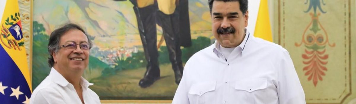 Presidente Nicolás Maduro recibe a su par de Colombia Gustavo Petro