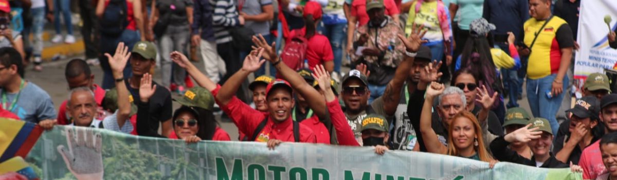 Motor Minero marchó en conmemoración del Día de la Dignidad Nacional