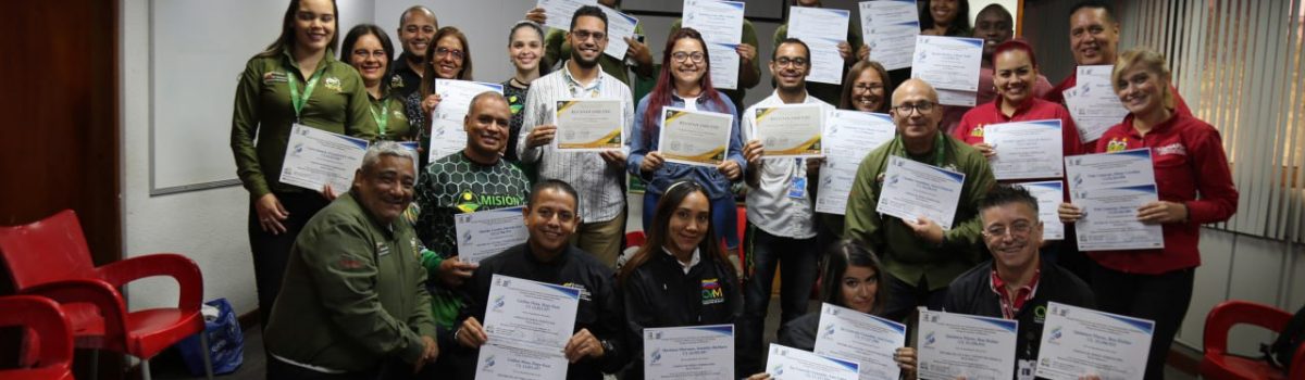 Trabajadores mineros recibieron certificados en Sistema Braille y Sistema de Señas Venezolanas