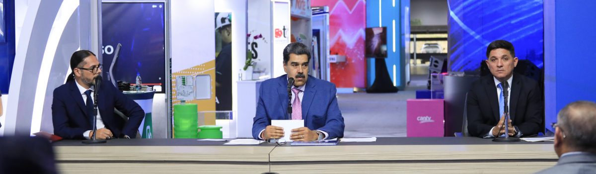 El Presidente Nicolás Maduro presente en la I Feria Internacional Telecomunicaciones Venezuela 2023