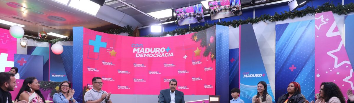 Pdte. Nicolás Maduro realizó anuncios a través del programa “Con Maduro
