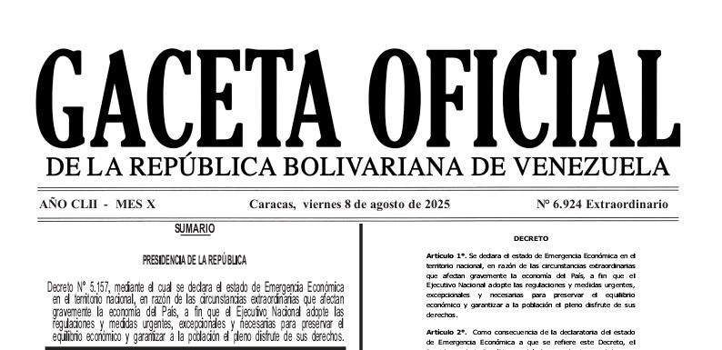 Pdte. Nicolás Maduro, extiende Decreto de Emergencia Económica